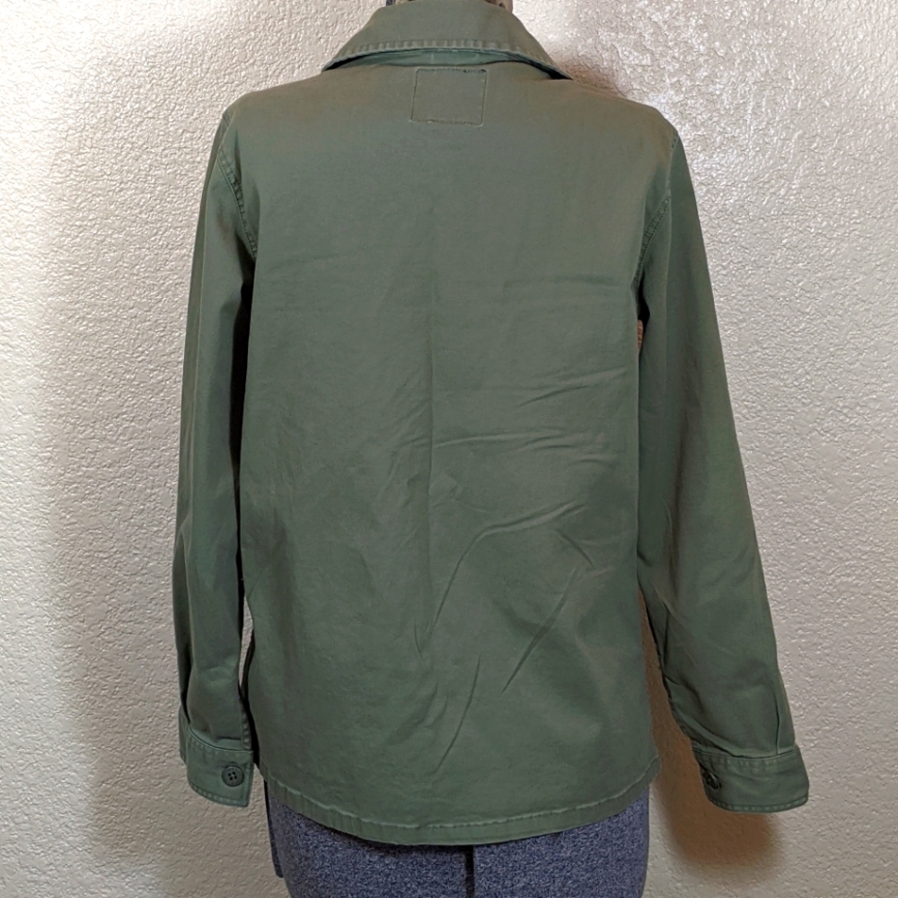 Sanctuary Green Shacket Four Pocket Button Down - Picture 3 of 11